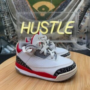 Nike Air Jordan 3 Retro “Fire Red” TD Toddler Size 7C sneakers